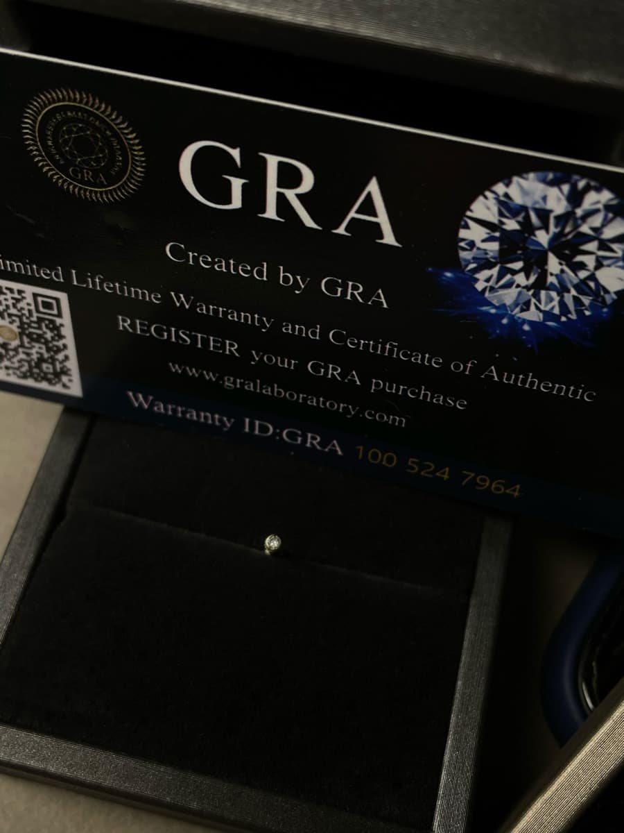 Piercing Estrutura Reta Moissanite
